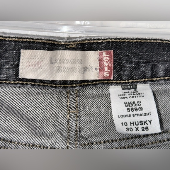 Boy’s Levi’s 569, Loose Straight, Light Black, Size 10 Husky(30x26) - Picture 4 of 4
